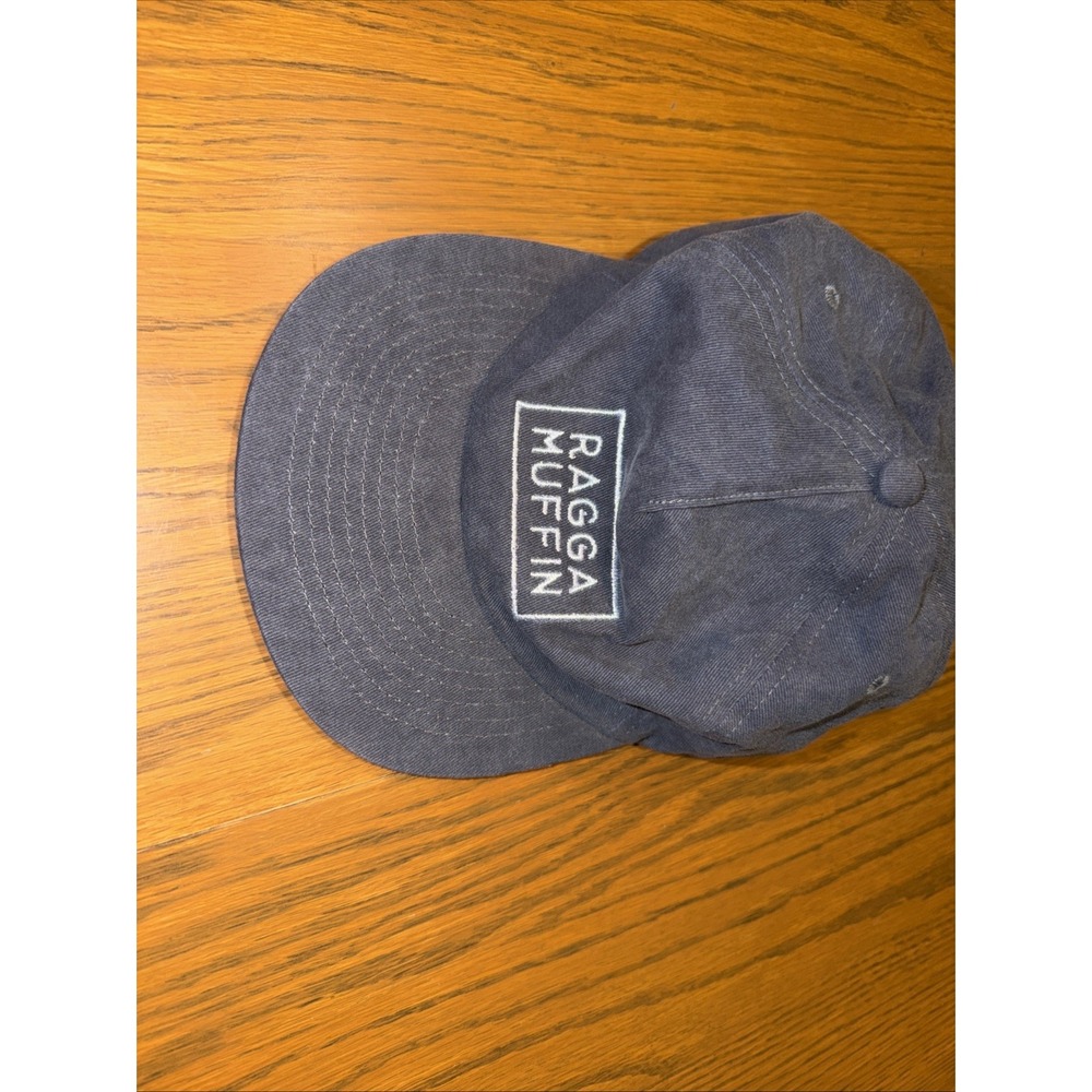 Vtg RAGGA Muffin Gray Hat Metal Adjustable Cap By Weld  New